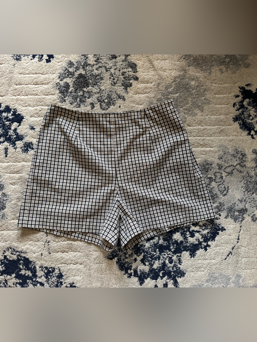 GAP Black & White Checked Women's Shorts